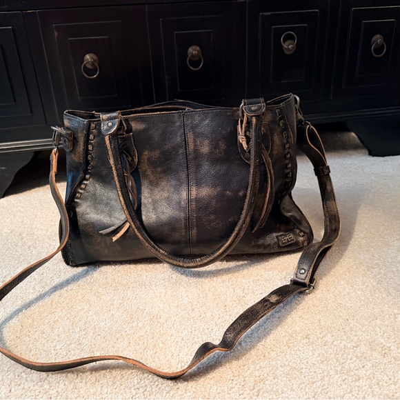 Bed Stu Rockababy bag in Black Handwash color (black distressed) - Picture 4 of 9